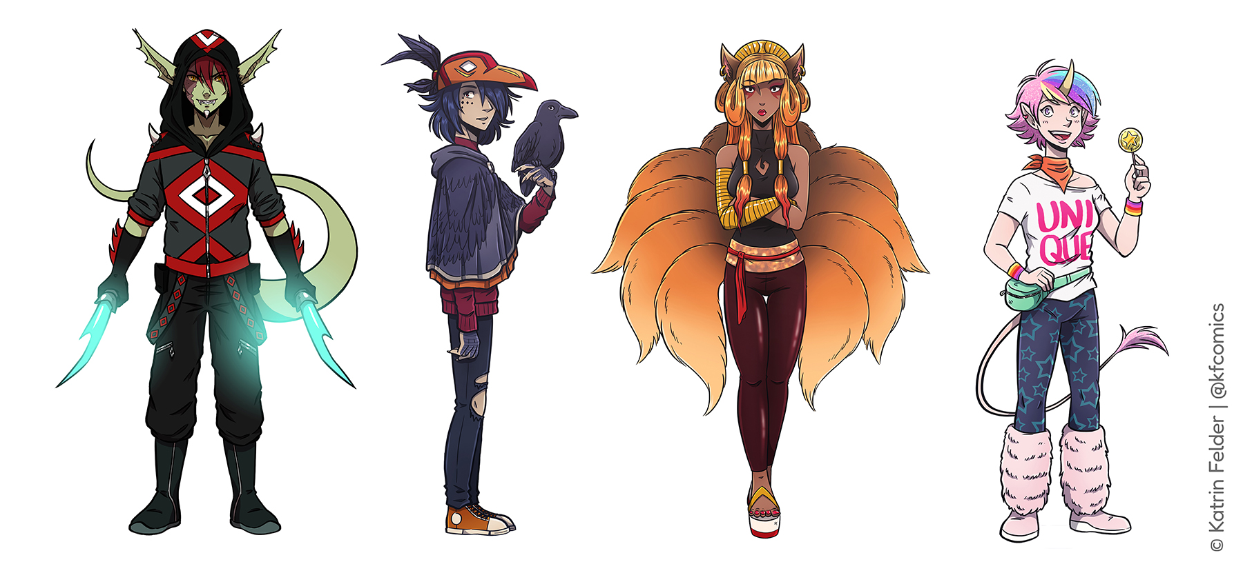 Urban Fantasies - Character Designs (2019)